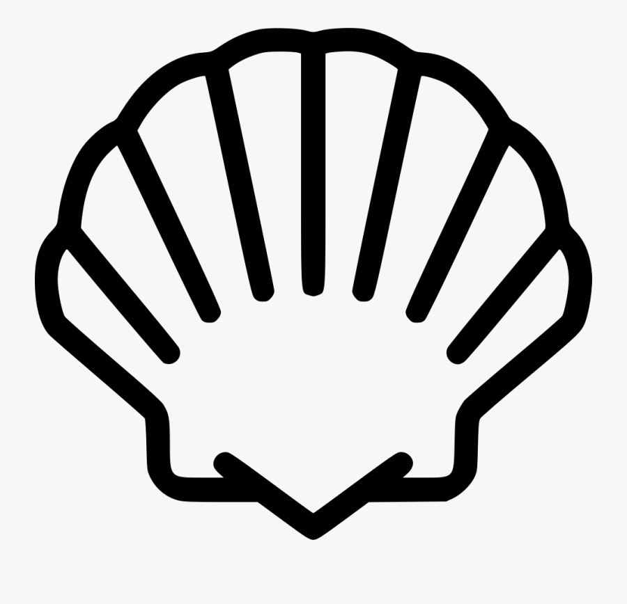 Clam Shell Printable Template, Transparent Clipart