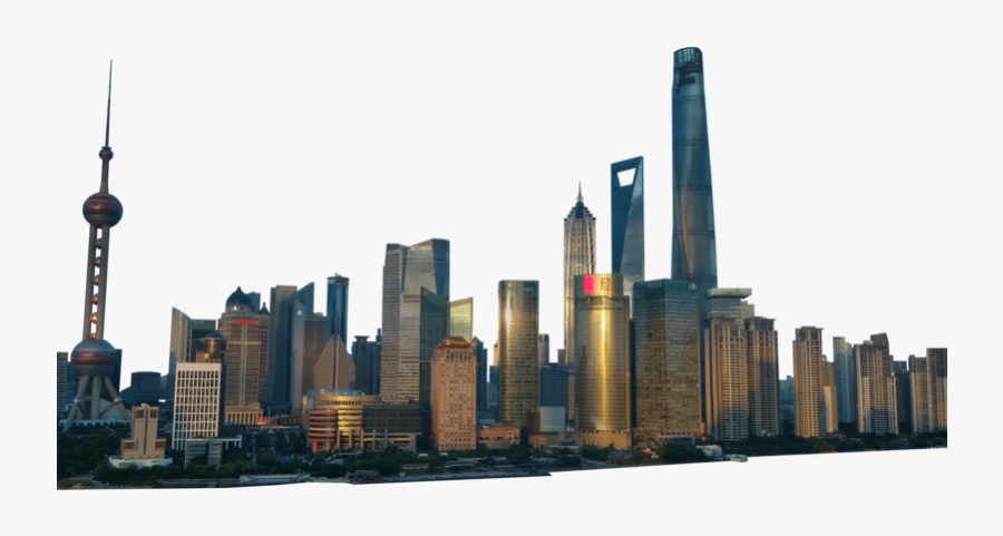Transparent Skyscrapers Clipart - Pudong Skyline, Transparent Clipart