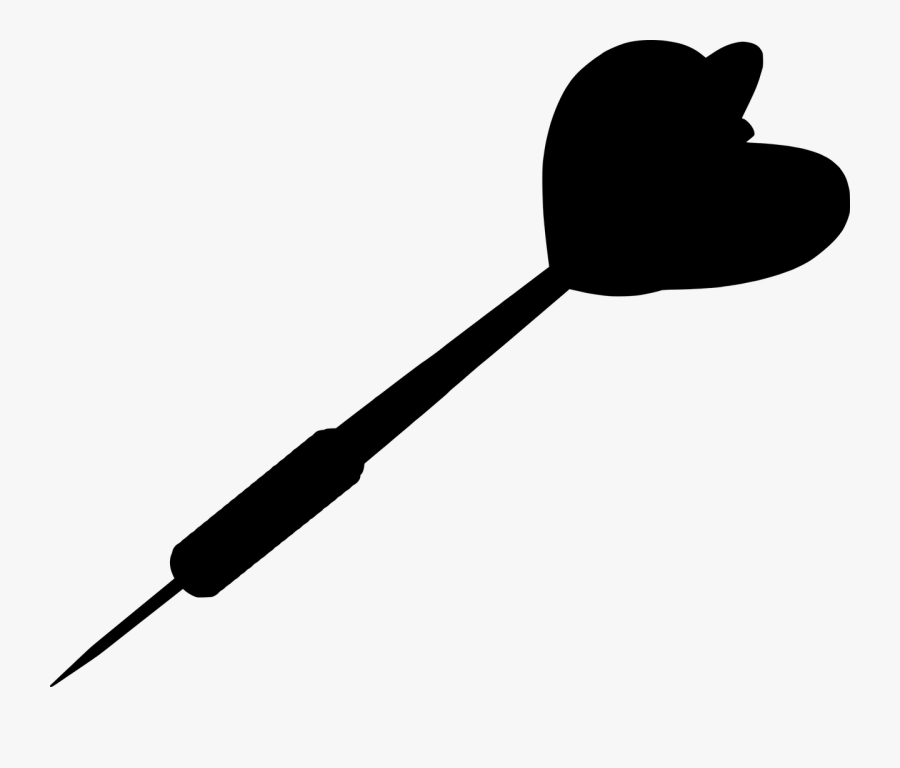 Arrow Silhouette Black Free Picture - Darts Arrow Silhouette, Transparent Clipart