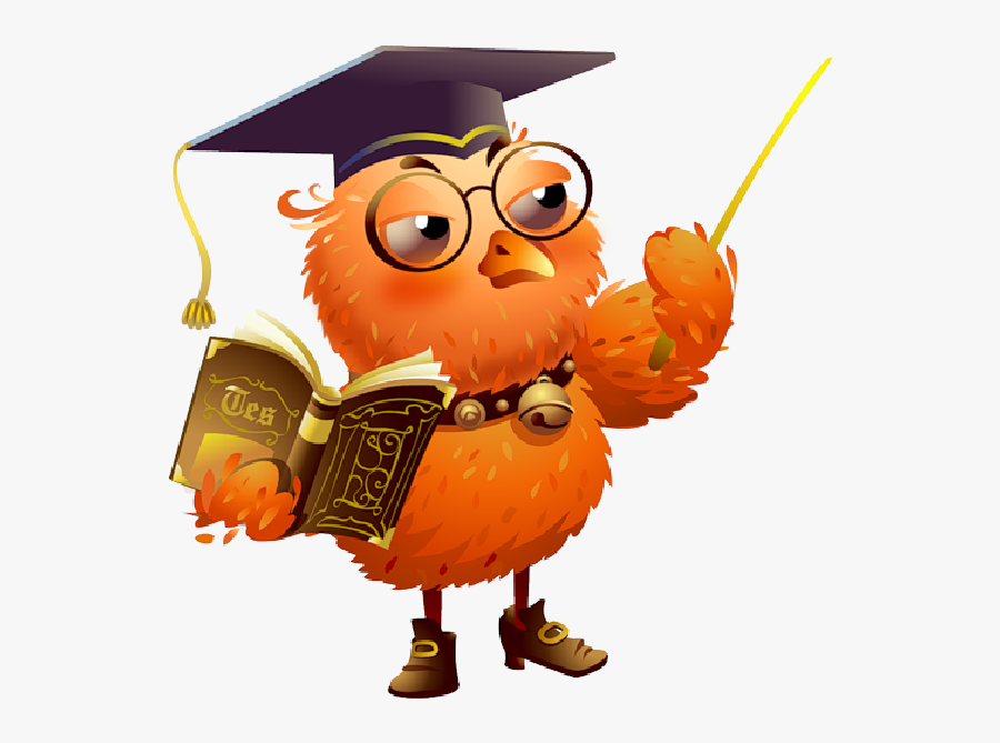 Owl Teacher Cartoon Characters - Day Of Knowledge, Transparent Clipart