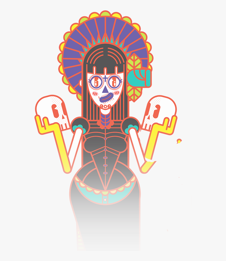 Festival Catrina 05 De Noviembre 2016- Cholula, Puebla - Illustration, Transparent Clipart