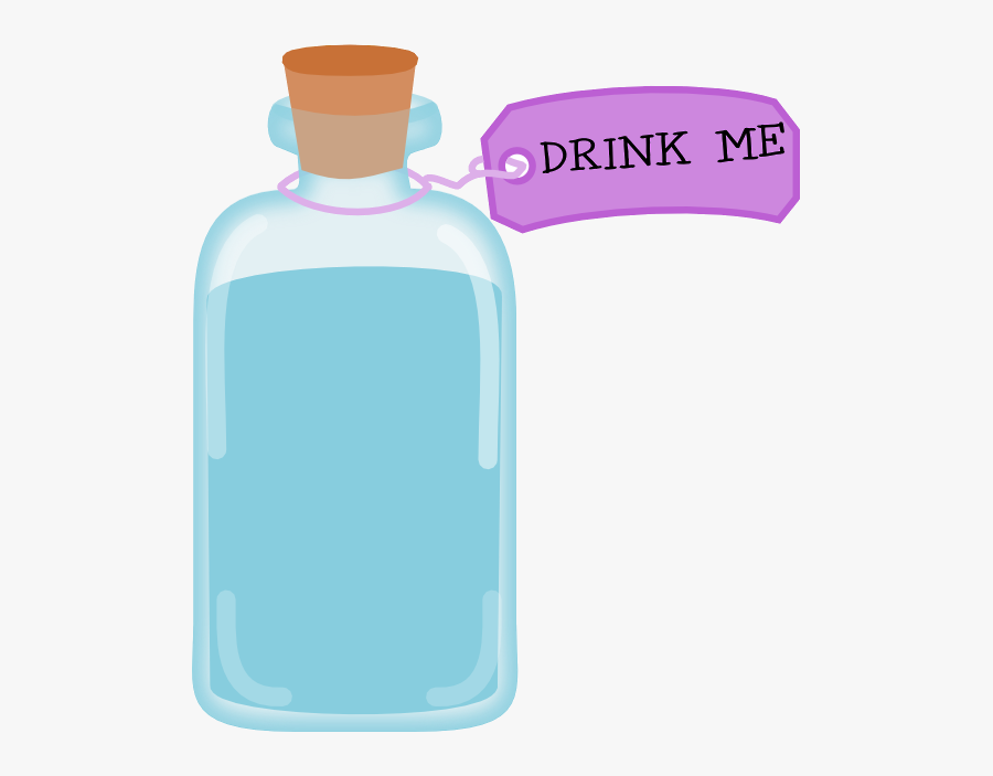 Drink Me Bottle Alice In Wonderland Disney, Transparent Clipart