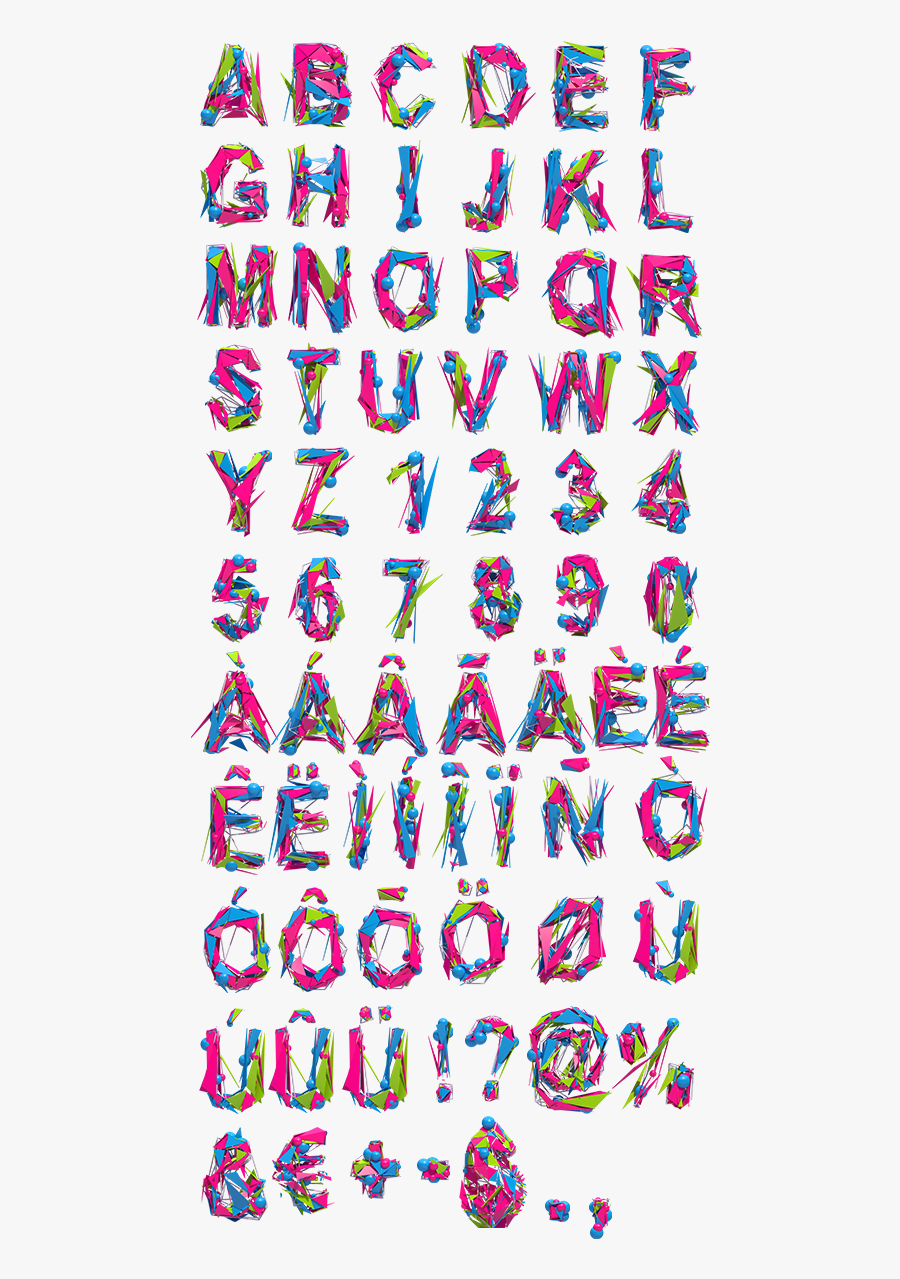 Cool Fonts Images - Cool Colorful Font, Transparent Clipart