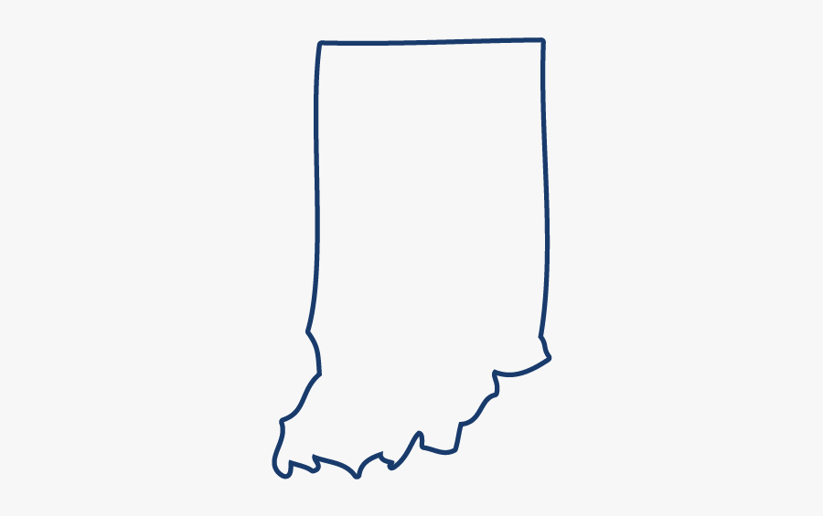 Indiana - Indiana State Outline Png, Transparent Clipart