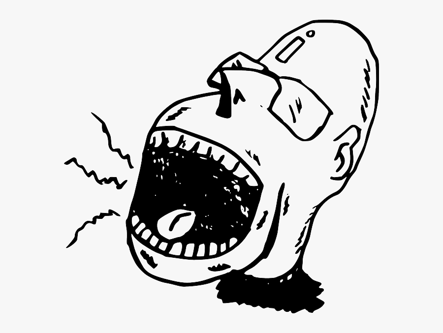 Screaming Person Clipart, Transparent Clipart