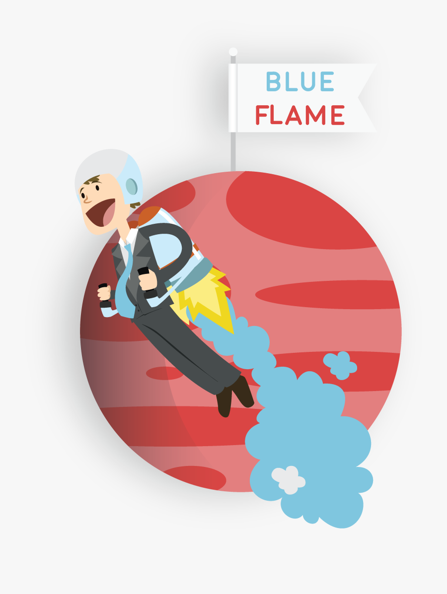 Transparent Blue Flame Png - Illustration, Transparent Clipart