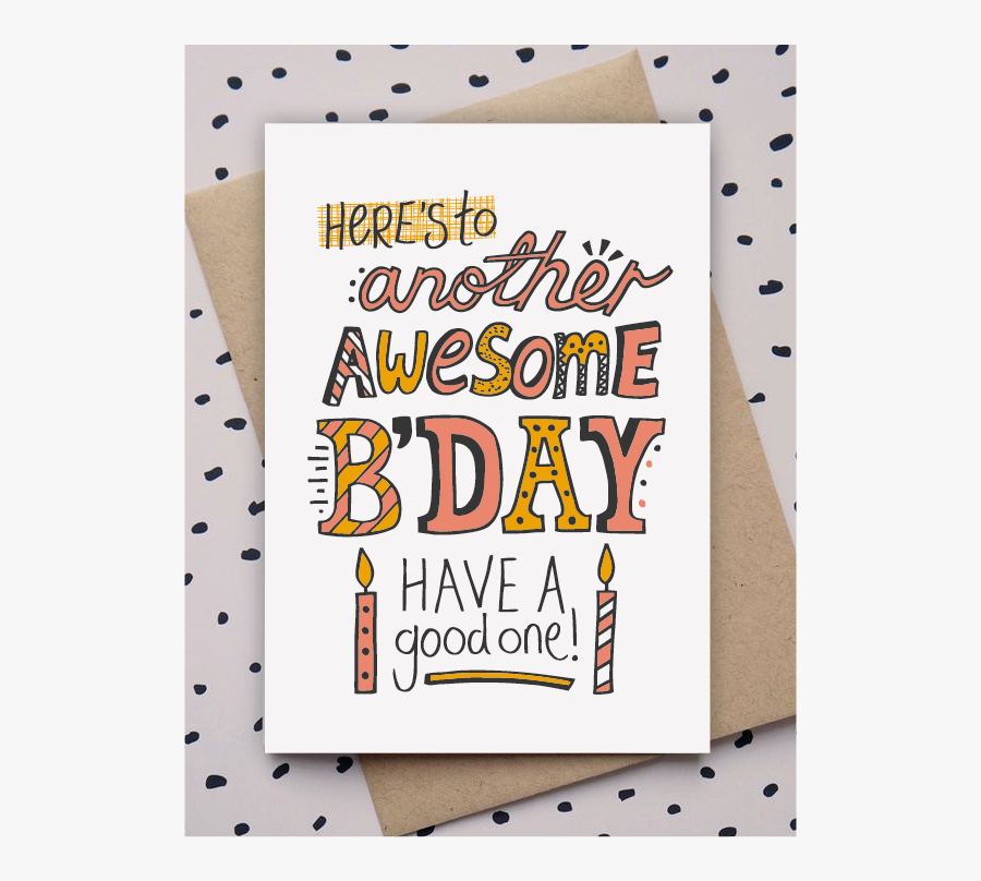 Clip Art Doodle Type Birthday Card - Birthday Cards For Friends Doodles, Transparent Clipart