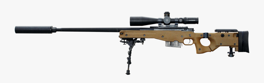 Transparent Sniper Rifle Clipart - Accuracy International Awsm F, Transparent Clipart