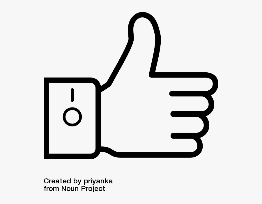 Thumbs Up Sticker, Transparent Clipart