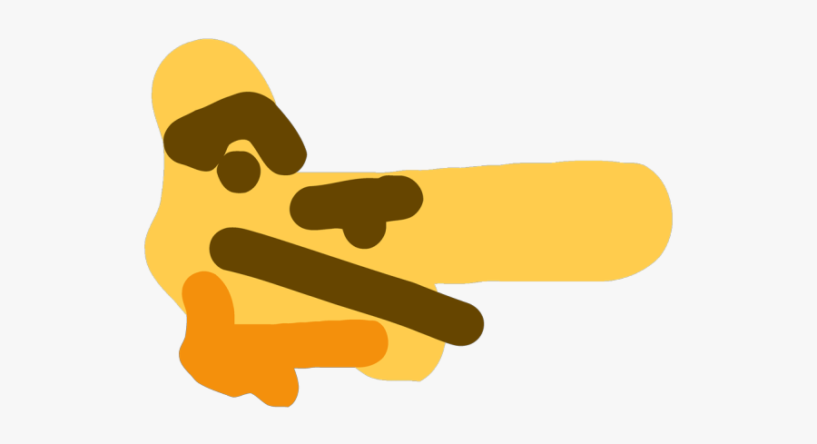 Thinking Discord Emoji - Ms Paint Thinking Emoji, Transparent Clipart