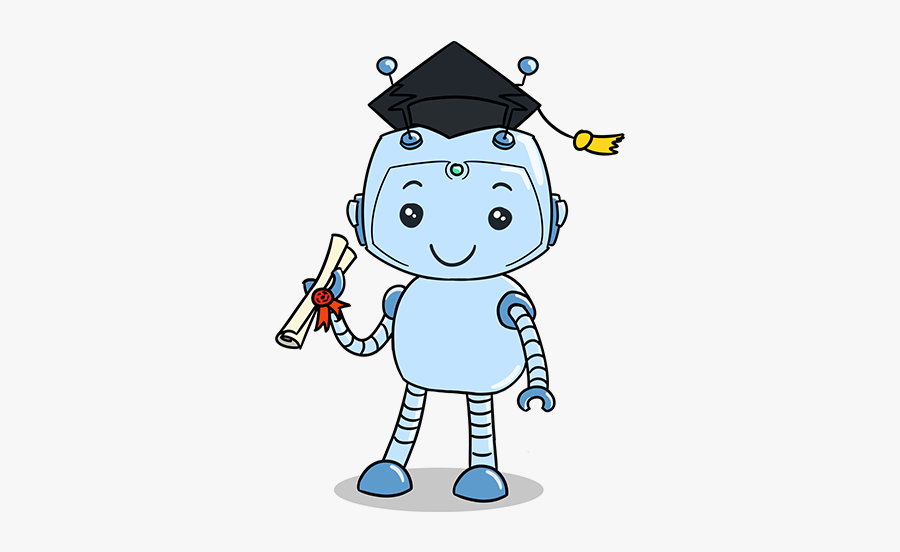 Blinkie With Alum Diploma Cap - Cartoon, Transparent Clipart