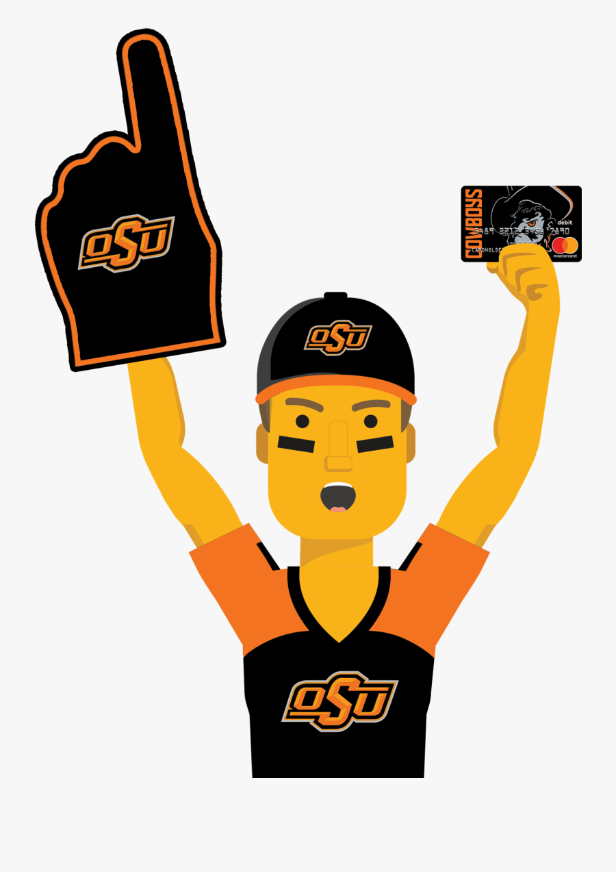 Oklahoma State Ultimate Fan With The Oklahoma State - Mississippi State University, Transparent Clipart