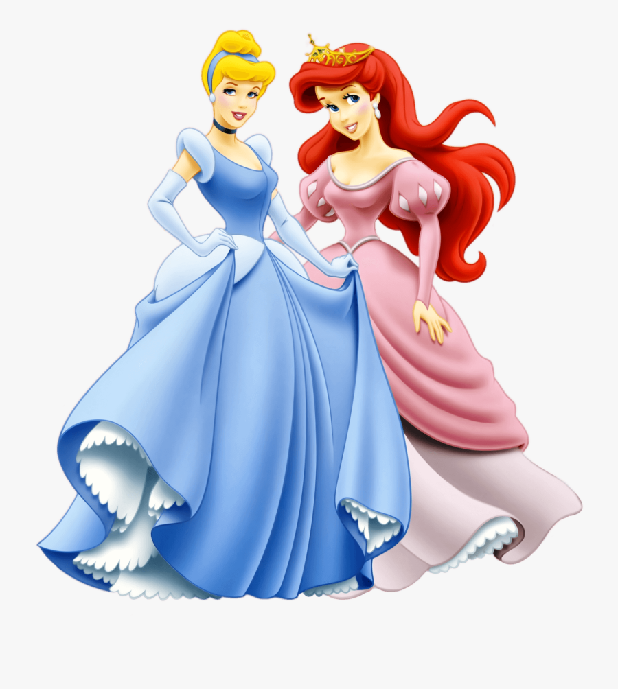 Free Cinderella Clipart - Disney Princess Ariel And Cinderella, Transparent Clipart