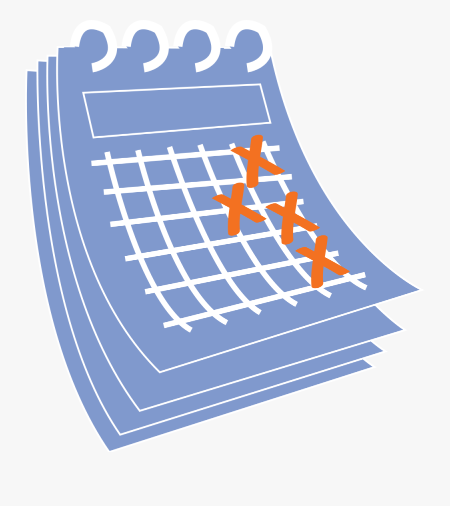 1000pxblue Calendar Icon With Dates Crossed Out Calendar Days