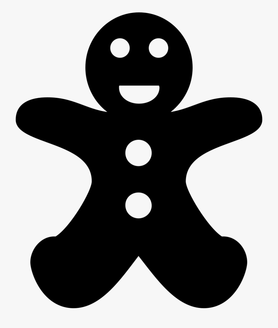 The Gingerbread Man - Cartoon, Transparent Clipart