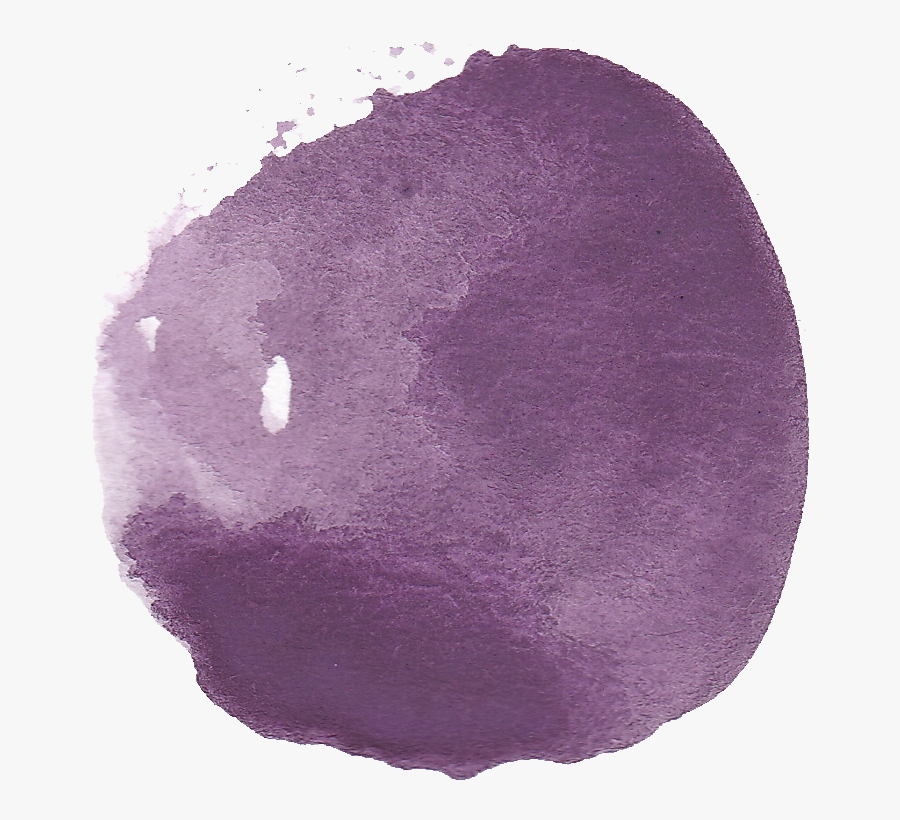 Purple Triangle Banner Png - Purple Watercolor Circle Transparent, Transparent Clipart
