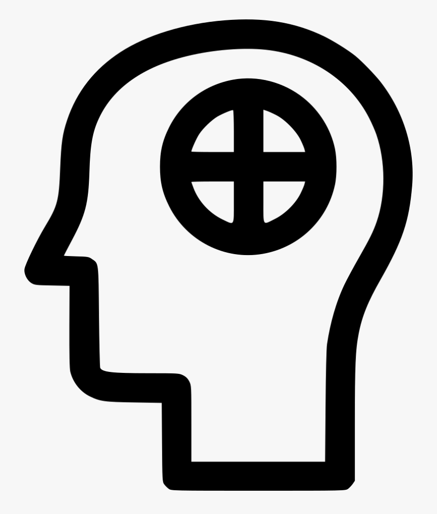 Mental Human Health Care Treatment Man Brain - Transparent Side Face Icon, Transparent Clipart