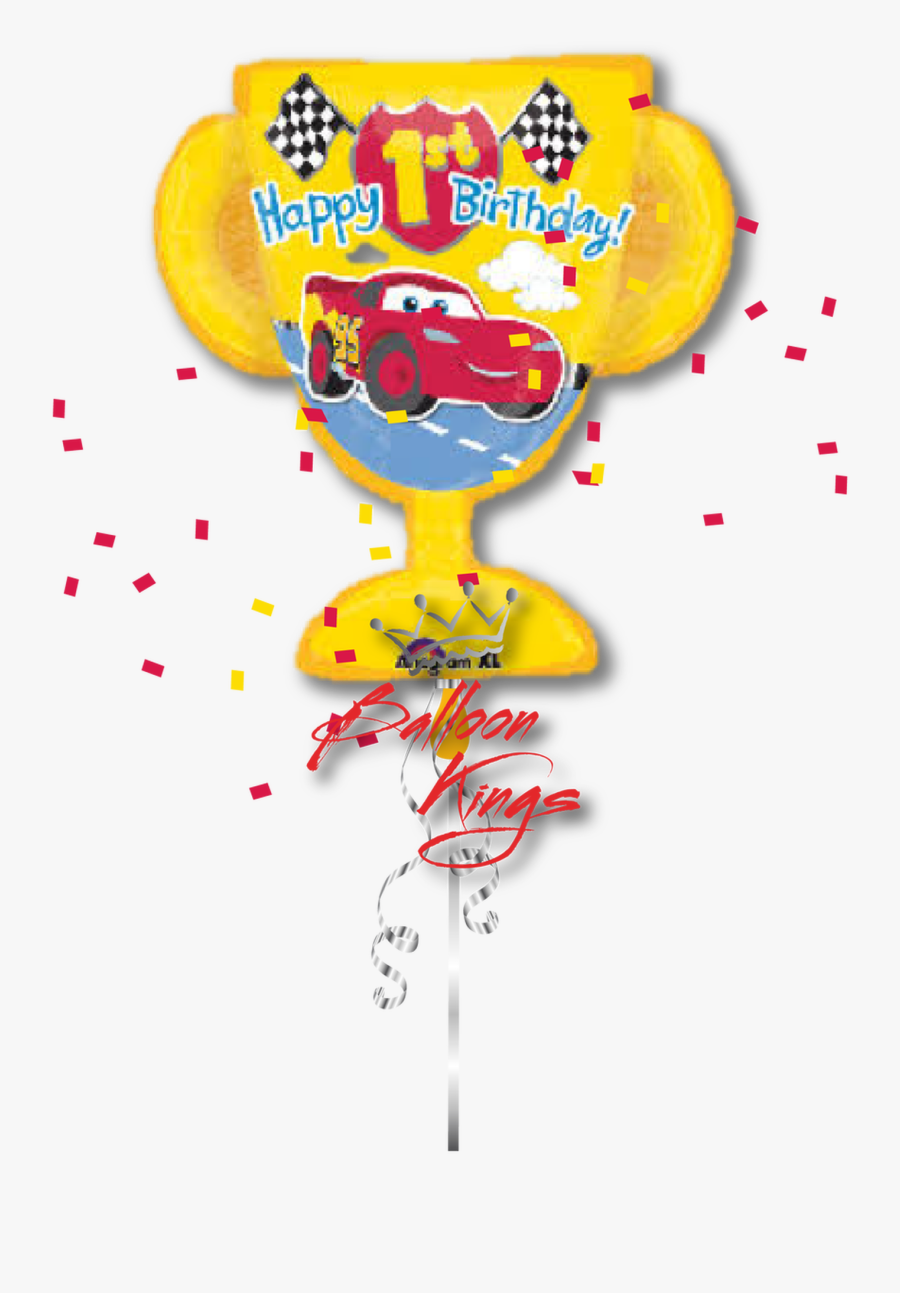 1st Birthday Cars Trophy - Cars 1st Trophy, Transparent Clipart