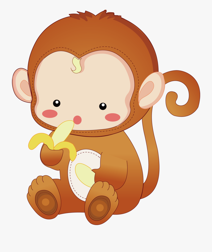 猴子大全表情图片包小的跳舞香蕉信微图片 - 小 猴子 吃 香蕉, Transparent Clipart