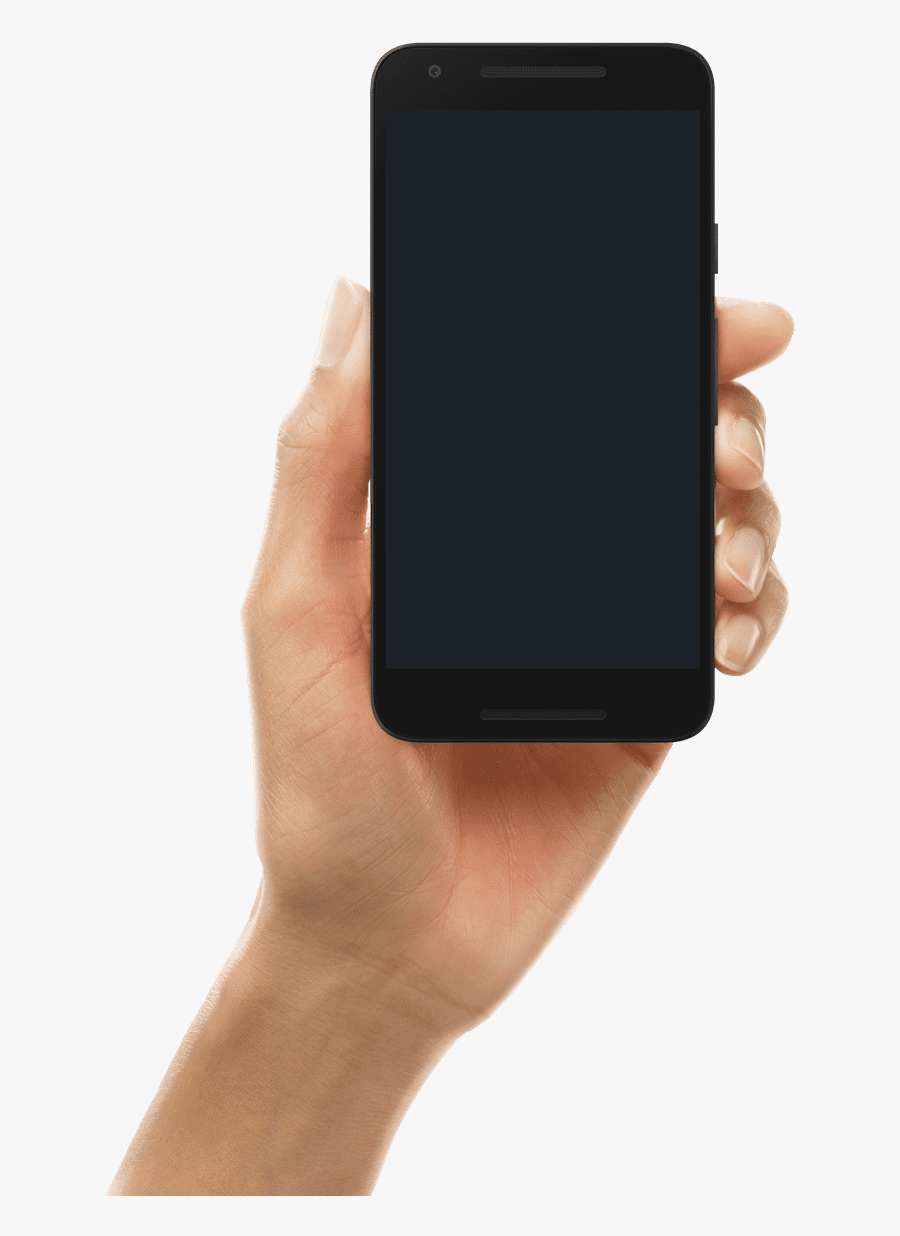 Adult Hand 2 Nexus 5x - Iphone White Hand Mockup, Transparent Clipart