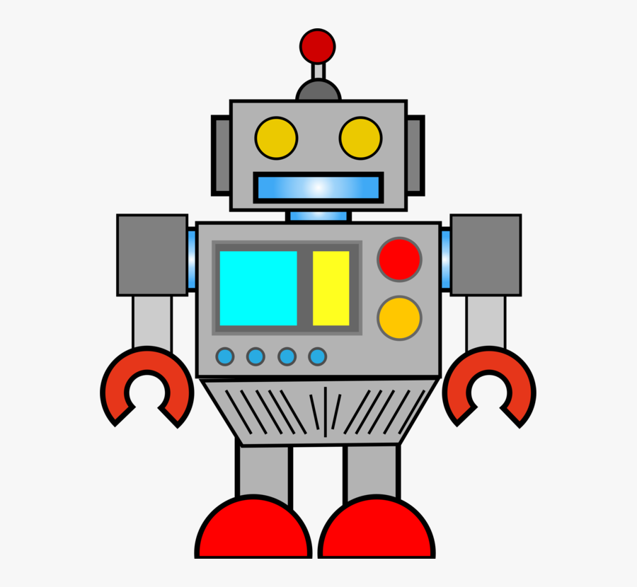 Area,artwork,line - Microsoft Clip Art Robot, Transparent Clipart