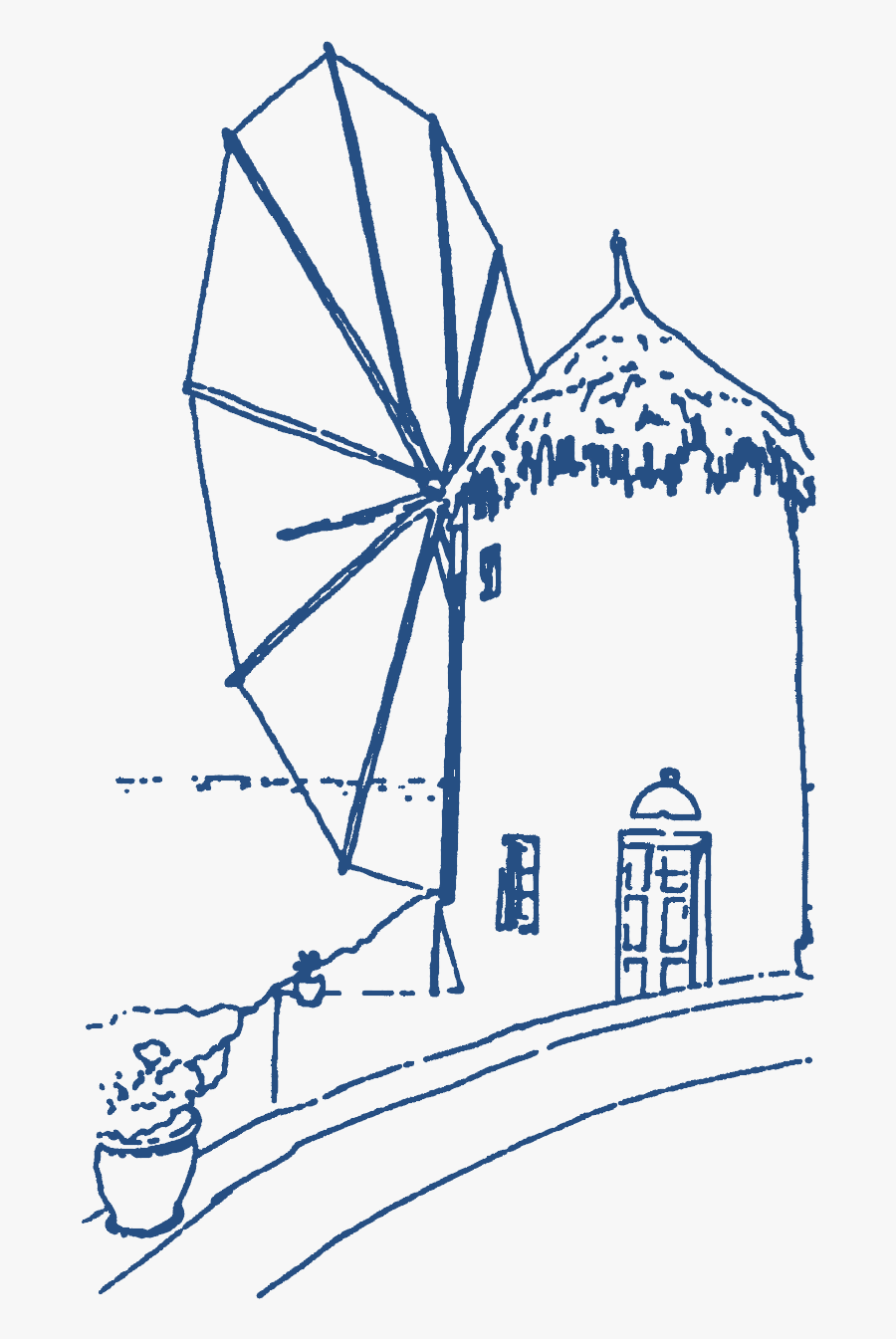 Holy Cross Greek Orthodox Church"s Food Festival Is - Greek Windmill Drawing, Transparent Clipart
