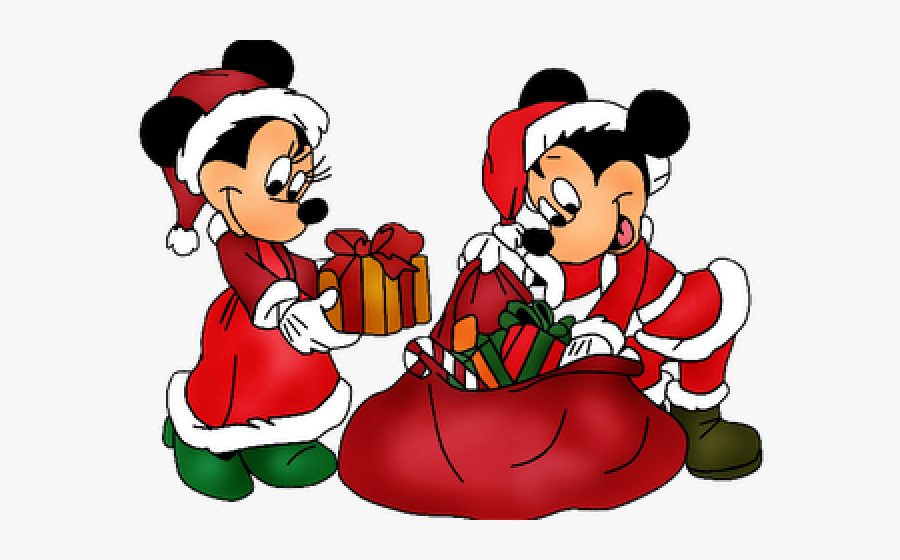 Mickey And Minnie Xmas Christmas Clipart Images Google - Disney Christmas Clip Art, Transparent Clipart