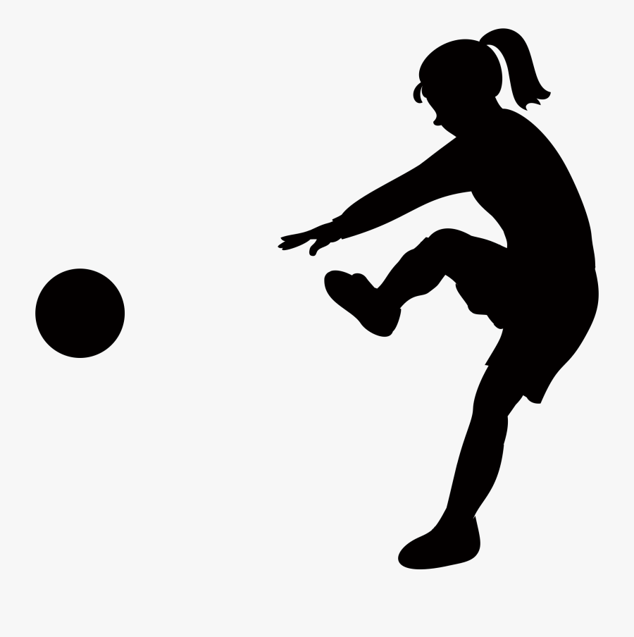 Person Kicking A Soccer Ball Clipart, Transparent Clipart