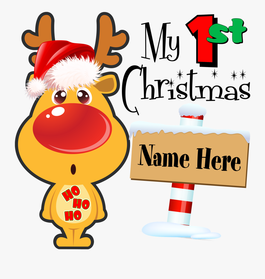My First Christmas Transparent Background, Transparent Clipart