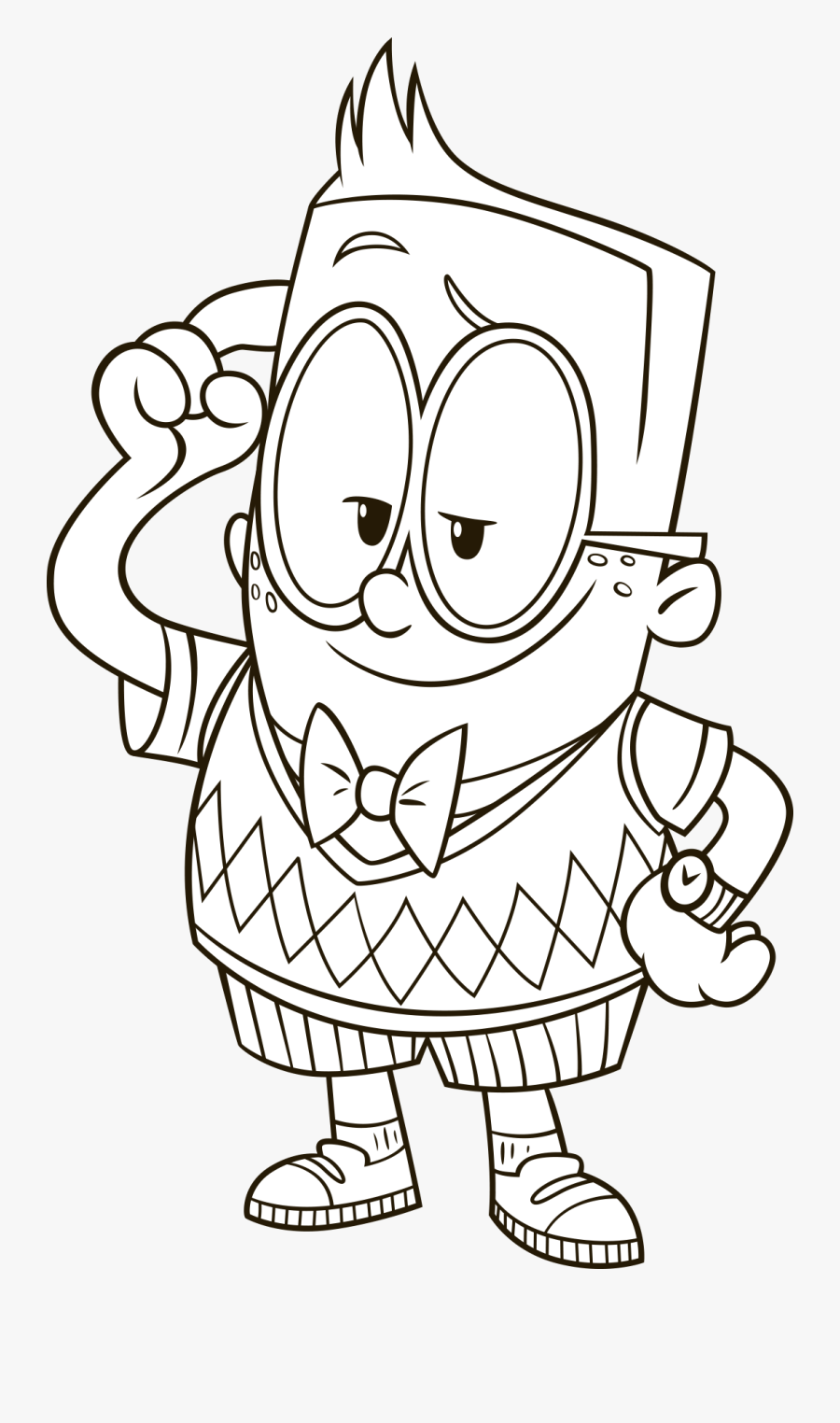 Captain Underpants Clipart Black And White, Transparent Clipart