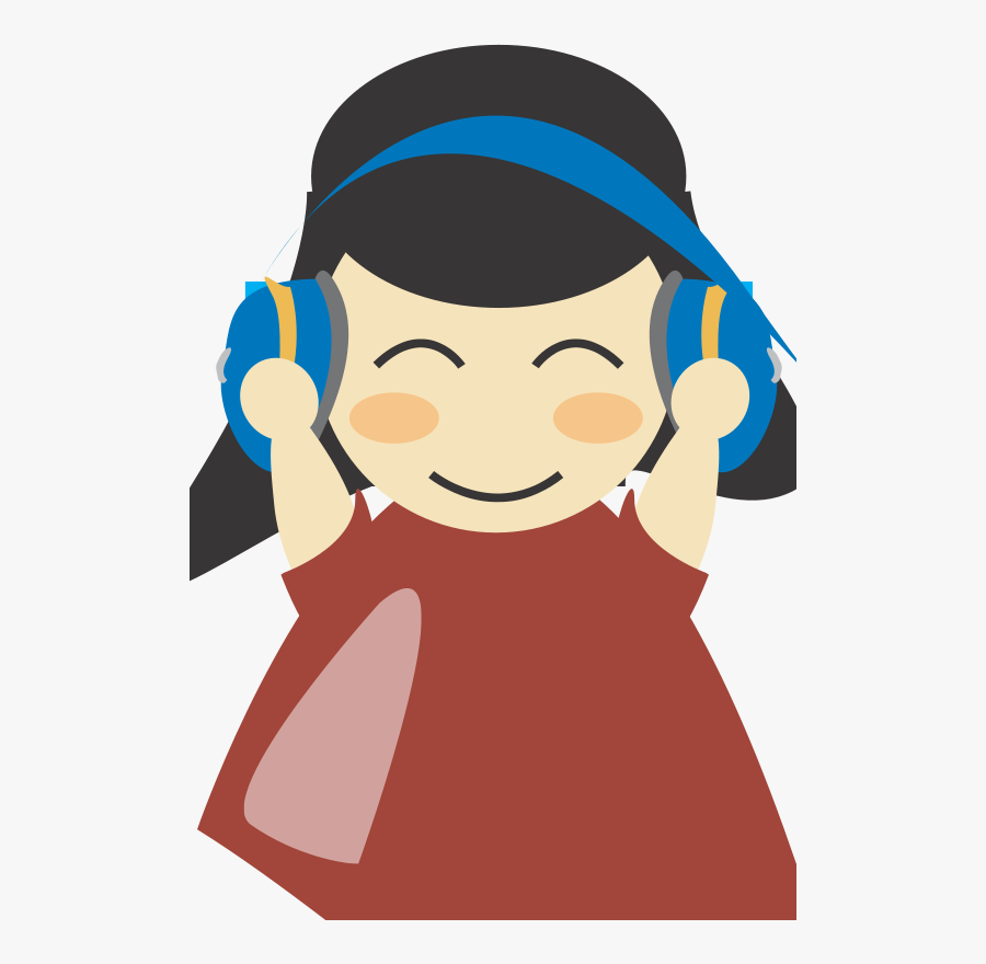 Person With Headphones Clipart, Transparent Clipart