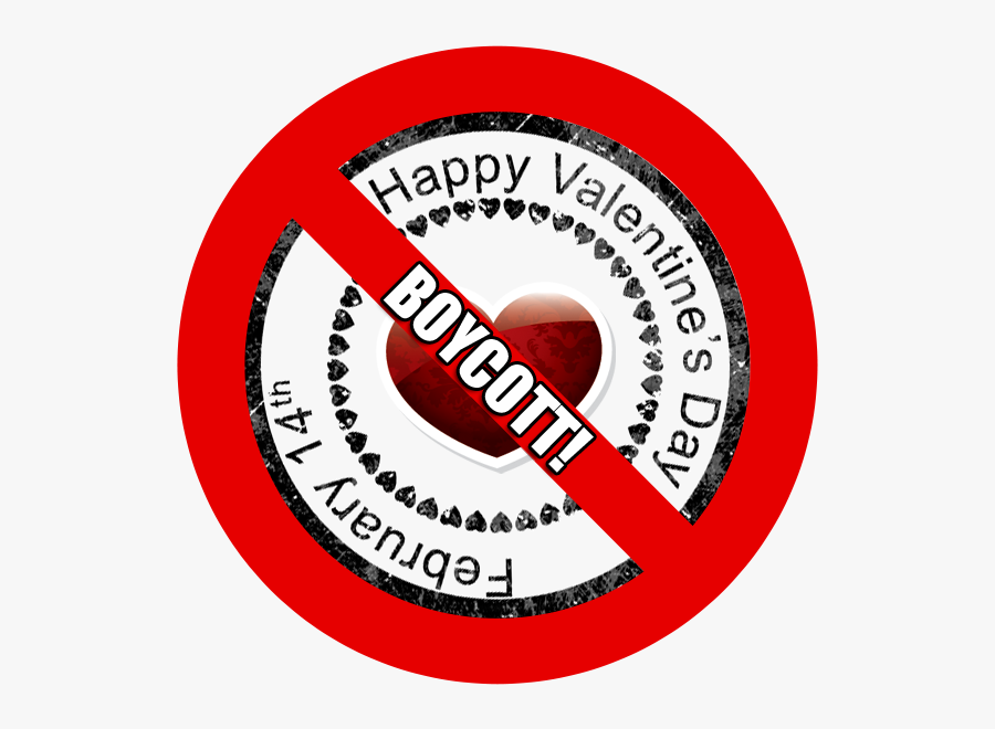Boycott Valentine's Day, Transparent Clipart