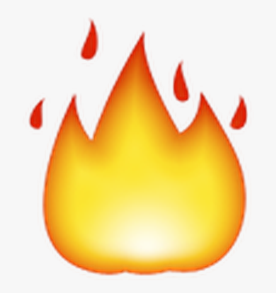 Flamme Emoji, Transparent Clipart
