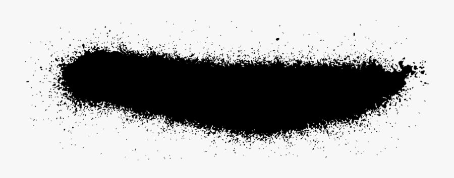Grunge Stroke - Black Spray Paint Line, Transparent Clipart