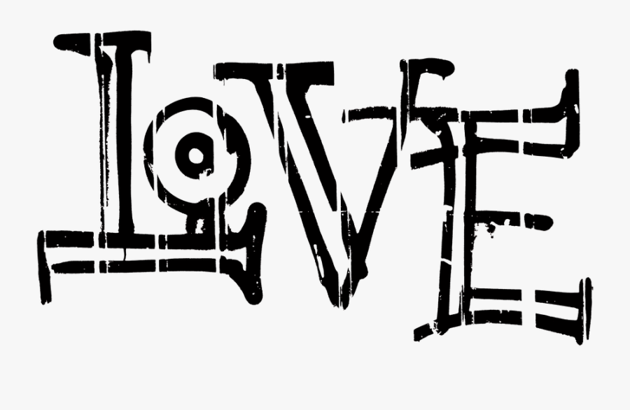 Love, Graffiti, Lettering, Background, Font, Texture - Love Graffiti Png, Transparent Clipart