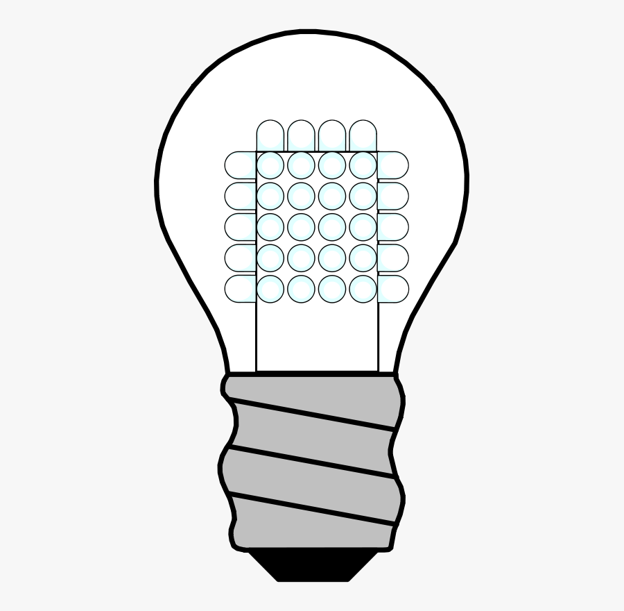 Light Bulb Led Off - Clip Art Light Bulb Png, Transparent Clipart