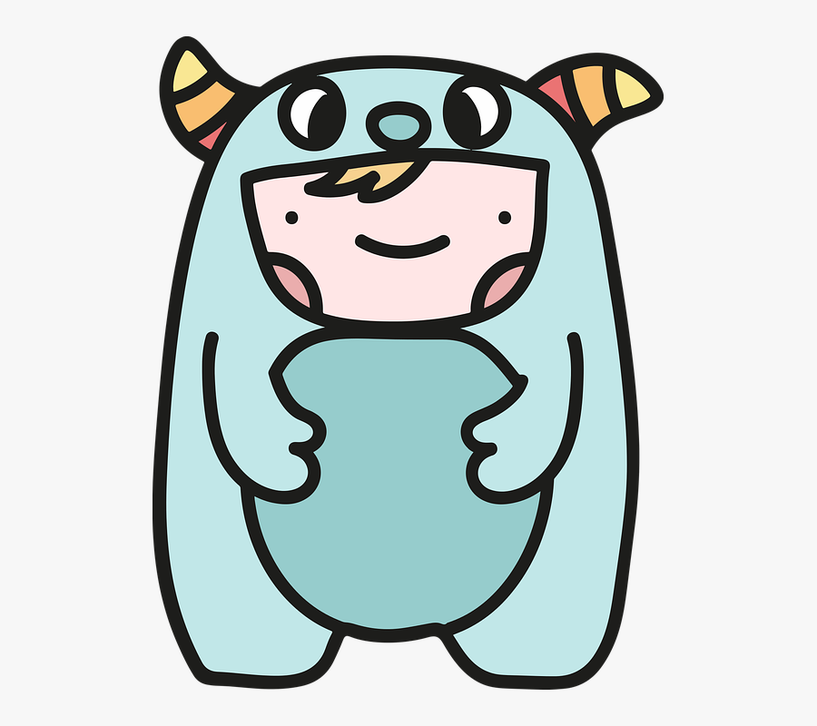 Baby, Child, Monster, Cartoon, Cute, Girl, People - รูป การ์ตูน ที่ น่า รัก, Transparent Clipart