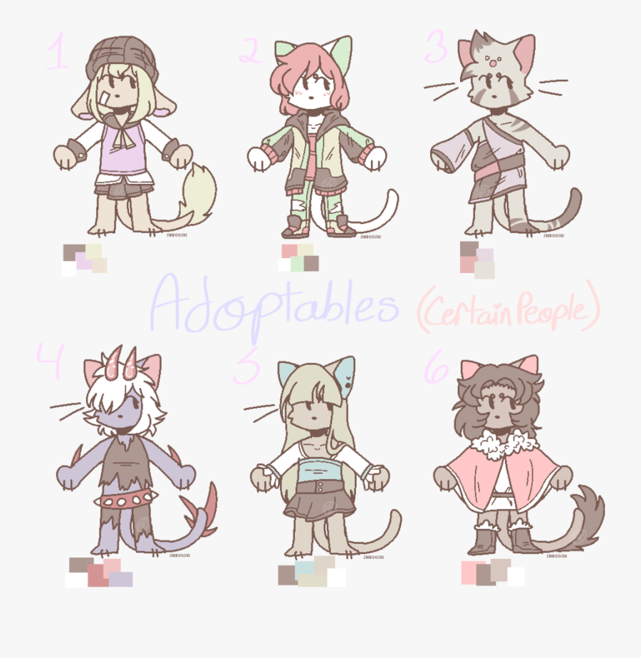 Adoptables - Cartoon, Transparent Clipart