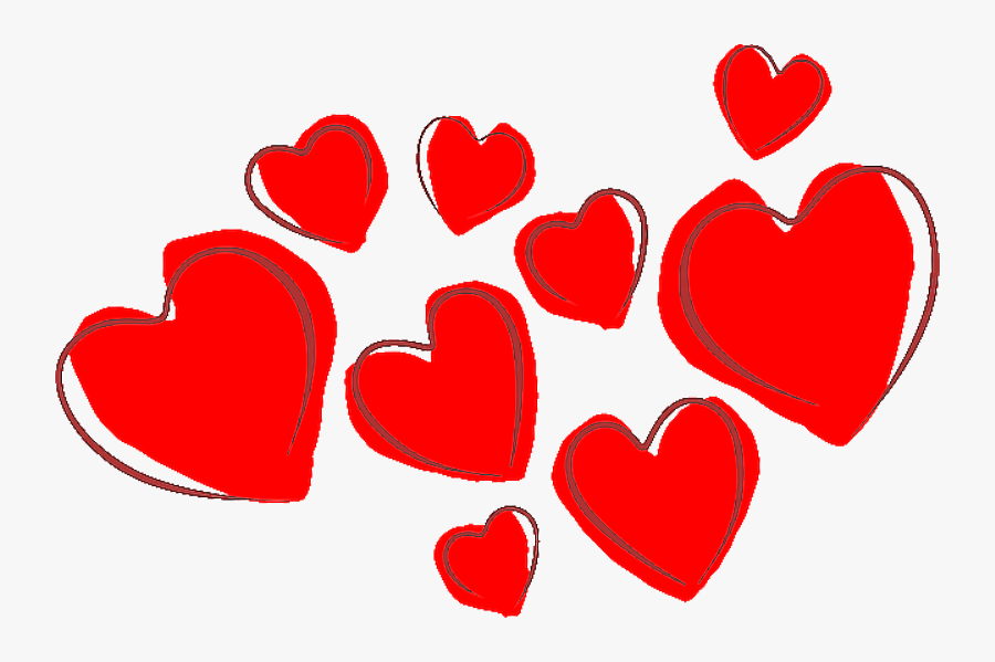 Red Hearts Png - Clip Art Valentines Hearts, Transparent Clipart