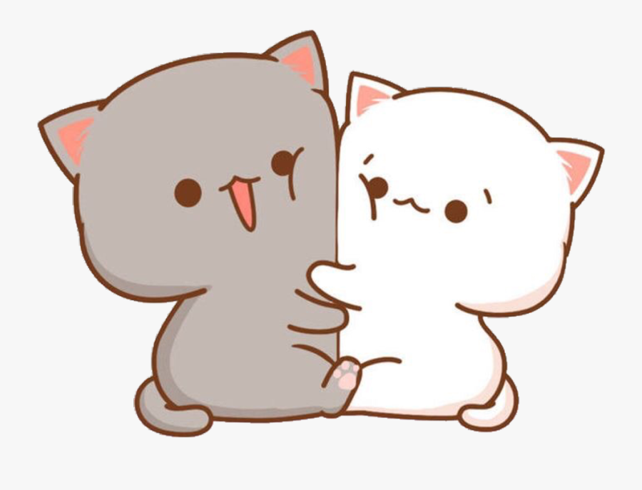 #kawaii #cute #little #hearts #stickers #sticker #png - Chibi Cute Cat Drawing, Transparent Clipart