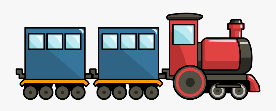 Clipart Of Rail - Toy Train Transparent Background, Transparent Clipart