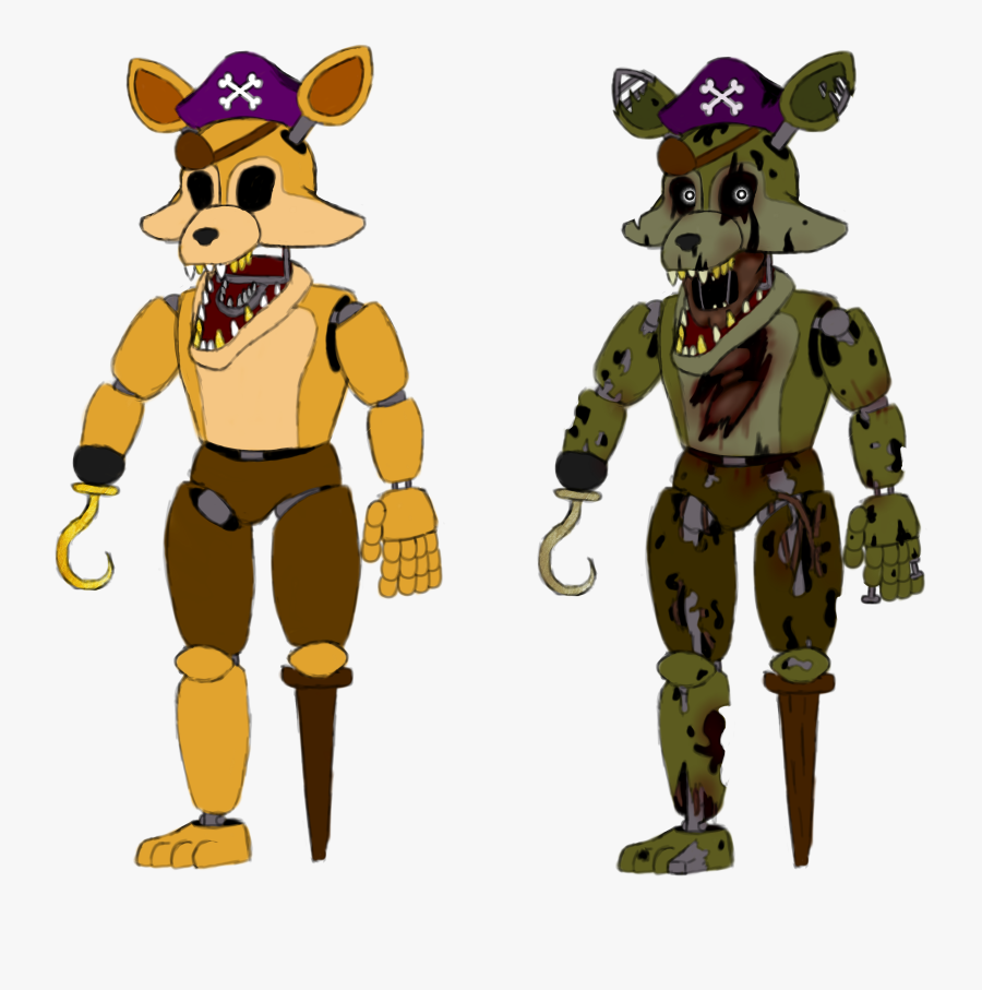 Fnaf Golden Foxy, Transparent Clipart