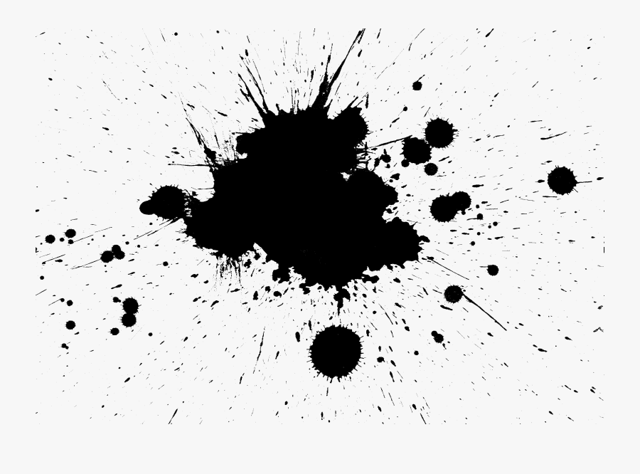 Ink Black And White Clip Art - Splash Png, Transparent Clipart