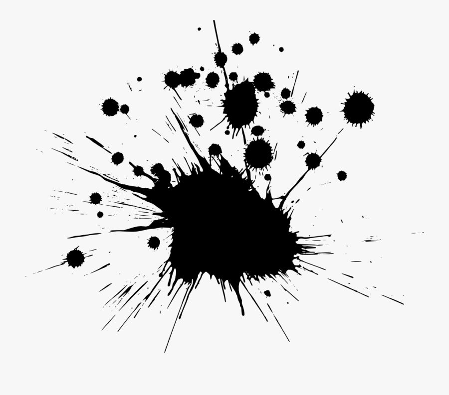 Ink Paint Black - Transparent Background Ink Png, Transparent Clipart