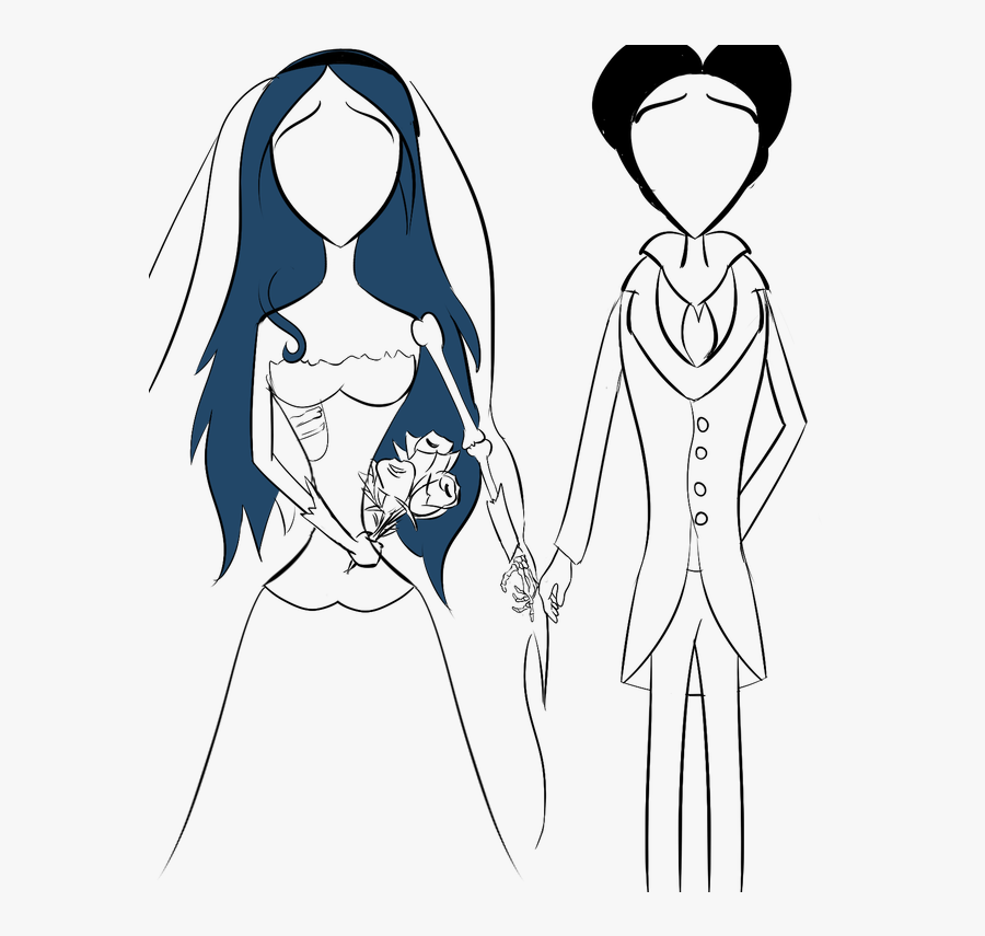 Corpse Bride By Joacomeow - Corpse Bride Drawing Easy, Transparent Clipart