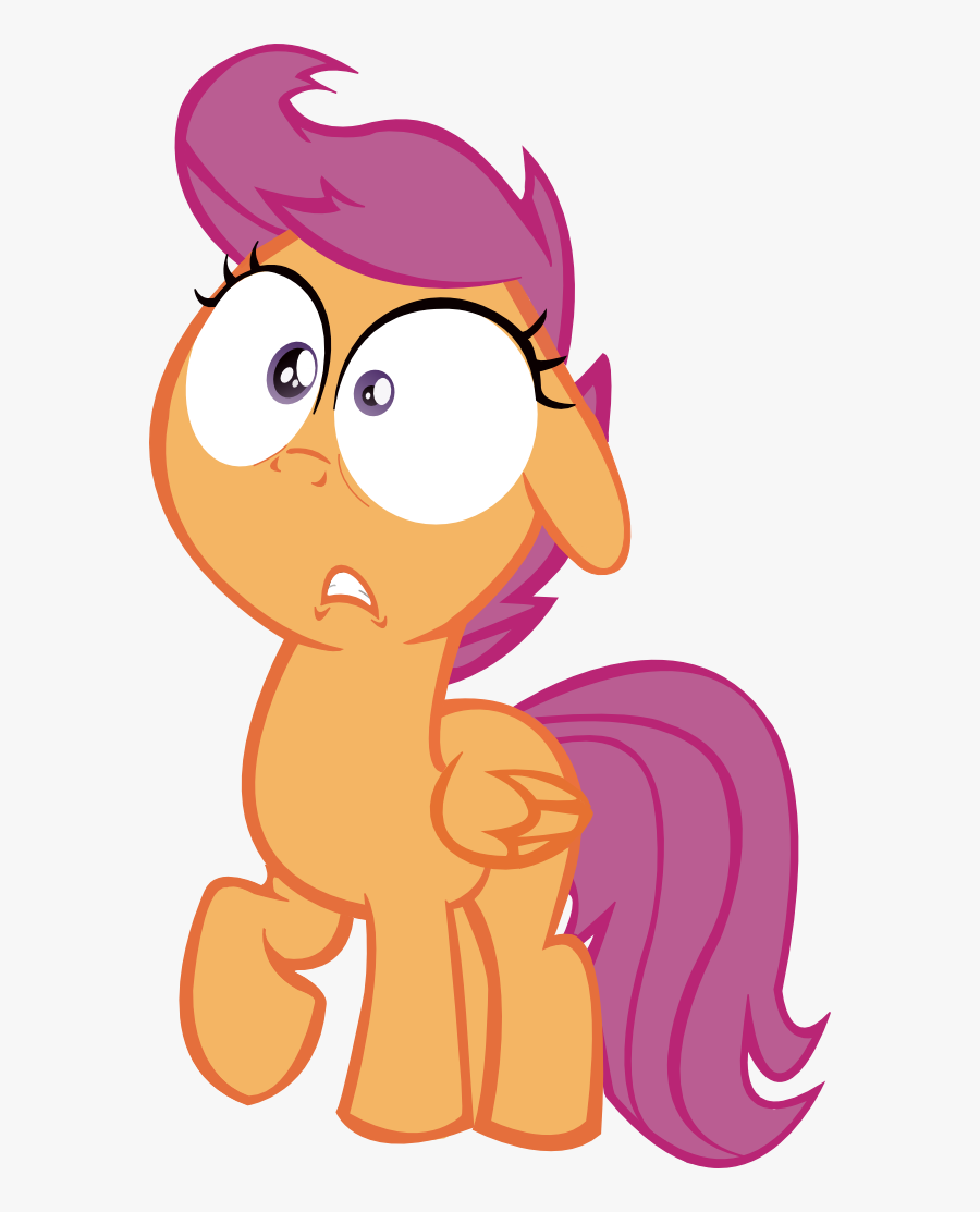Scootaloo Heart And Hooves - Mlp Sweetie Belle Scared, Transparent Clipart