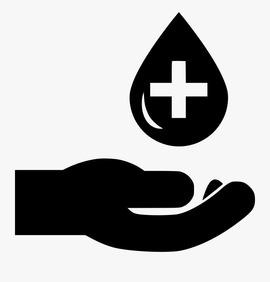 Transparent Open Giving Hands Clipart - Blood Donation Clipart Black And White, Transparent Clipart