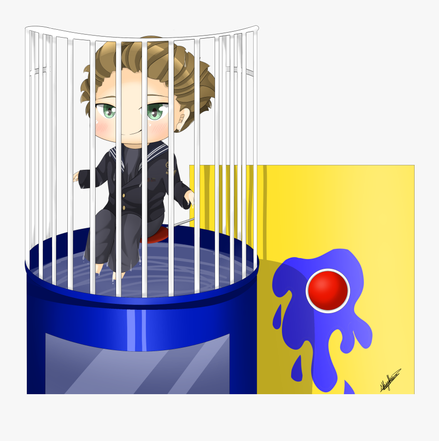 Splash Clipart Dunk Tank - Dunk Tank Cartoon Png, Transparent Clipart