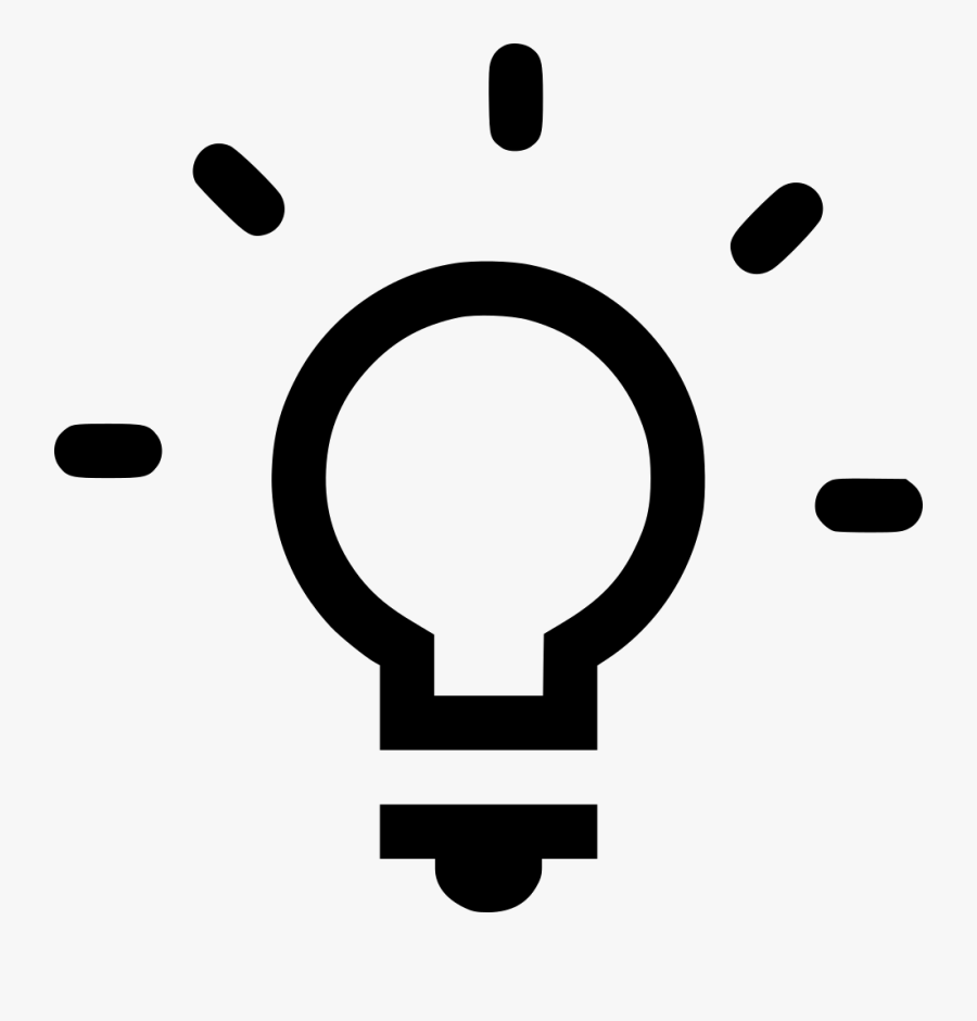 Lightbulb Shine - Luminosity Icon, Transparent Clipart