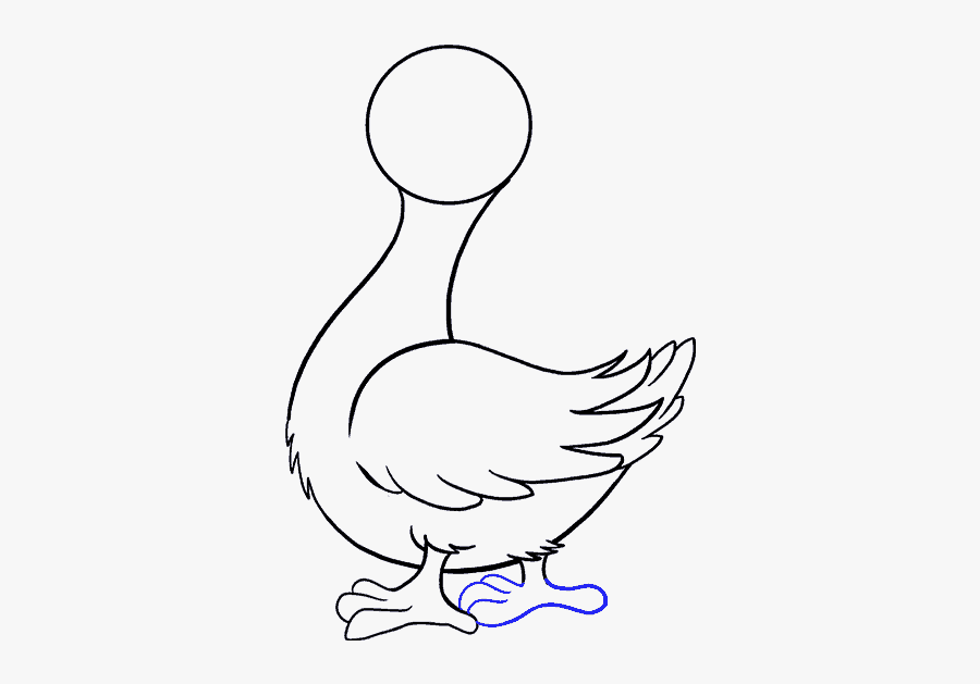 How To Draw Duck - Duck Drawing Transparent, Transparent Clipart